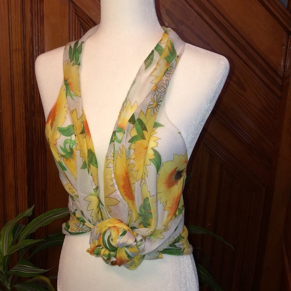 Sunflowers Kimono/cardigan/wrap Sheer - Picture 4 of 4